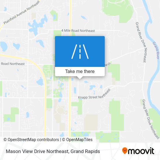 Mason View Drive Northeast map