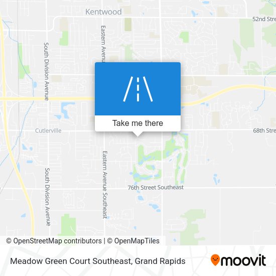 Meadow Green Court Southeast map