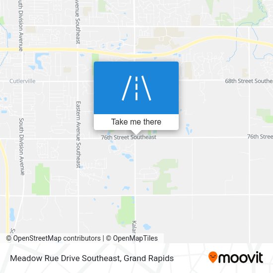 Meadow Rue Drive Southeast map