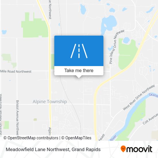 Mapa de Meadowfield Lane Northwest