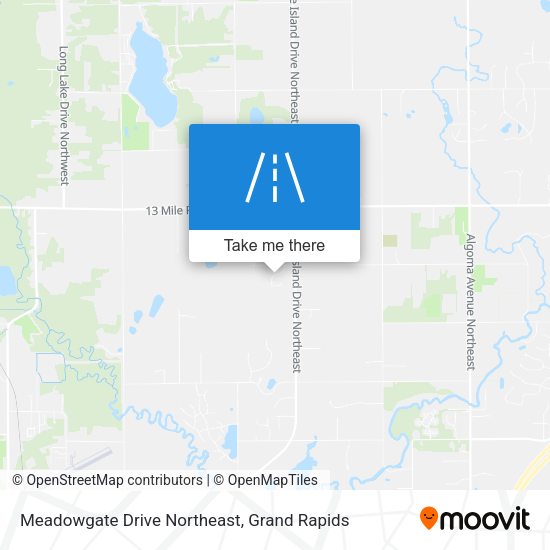 Meadowgate Drive Northeast map