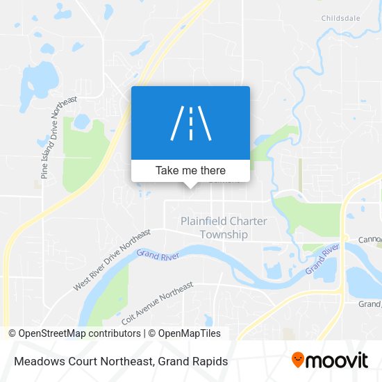 Meadows Court Northeast map