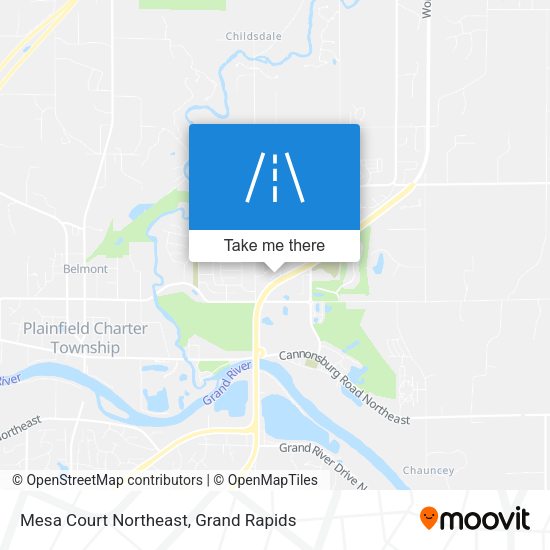 Mapa de Mesa Court Northeast