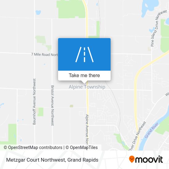 Mapa de Metzgar Court Northwest