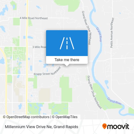 Millennium View Drive Ne map