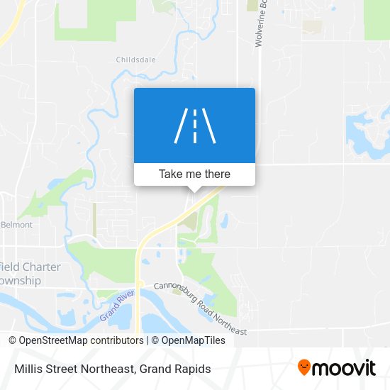 Mapa de Millis Street Northeast