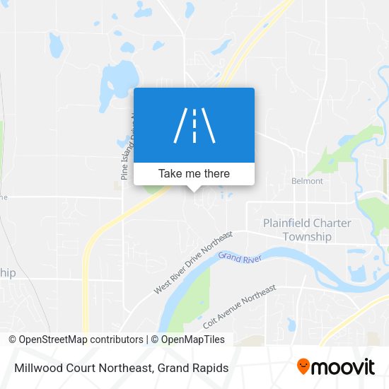 Millwood Court Northeast map