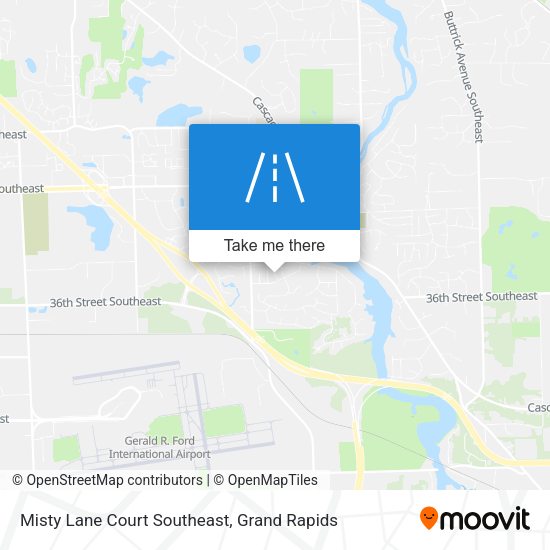 Mapa de Misty Lane Court Southeast