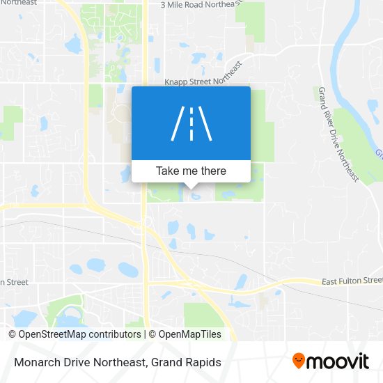 Monarch Drive Northeast map