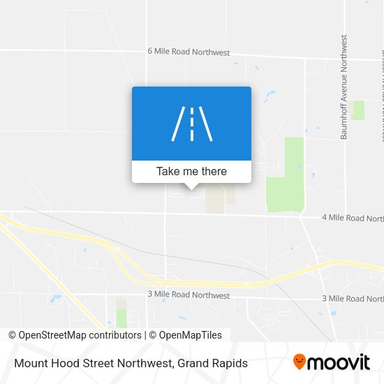 Mount Hood Street Northwest map