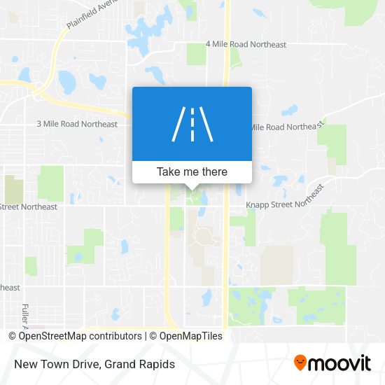 New Town Drive map