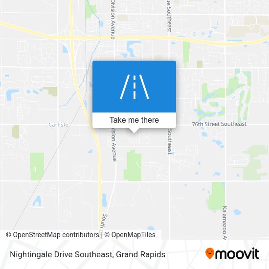 Nightingale Drive Southeast map