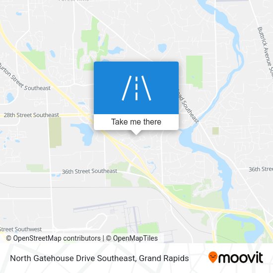 Mapa de North Gatehouse Drive Southeast