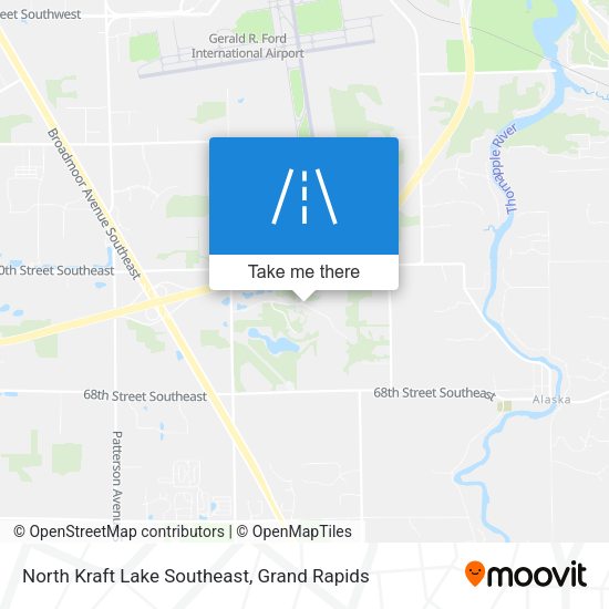 North Kraft Lake Southeast map