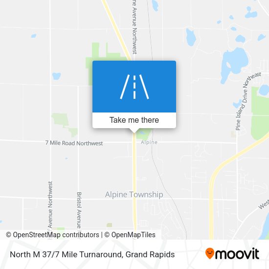 North M 37/7 Mile Turnaround map