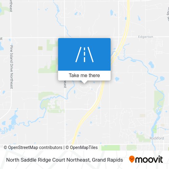 North Saddle Ridge Court Northeast map