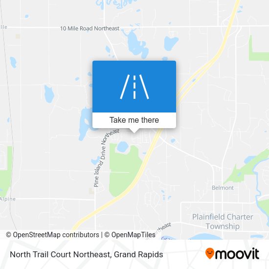 North Trail Court Northeast map