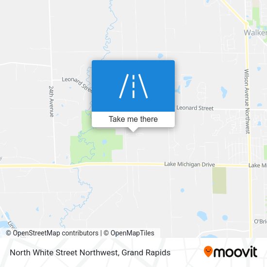 North White Street Northwest map