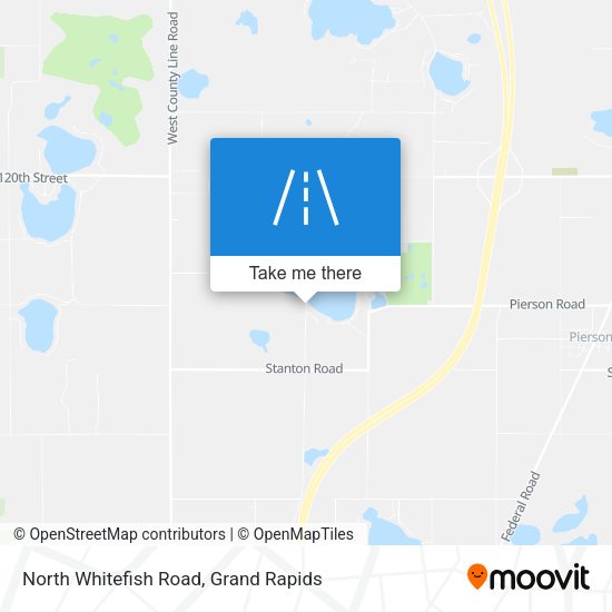 North Whitefish Road map