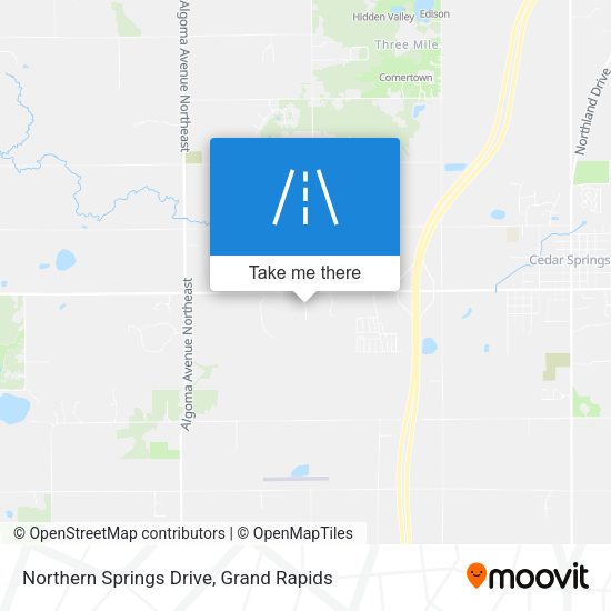Northern Springs Drive map