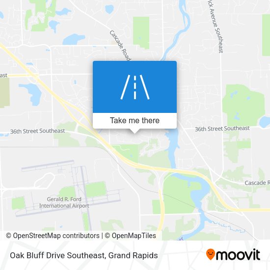 Oak Bluff Drive Southeast map