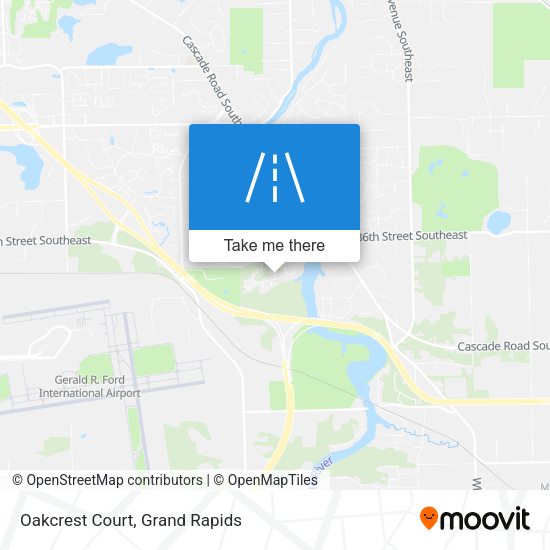 Mapa de Oakcrest Court