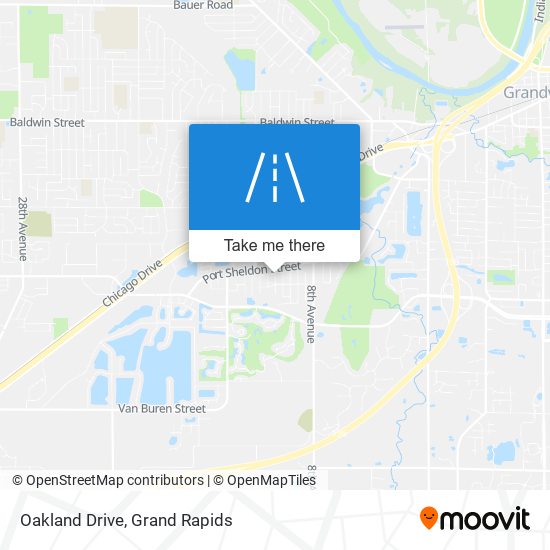 Oakland Drive map