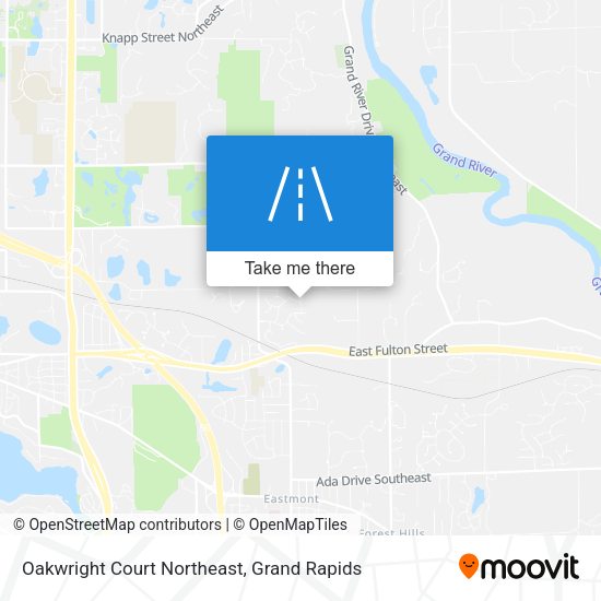 Mapa de Oakwright Court Northeast