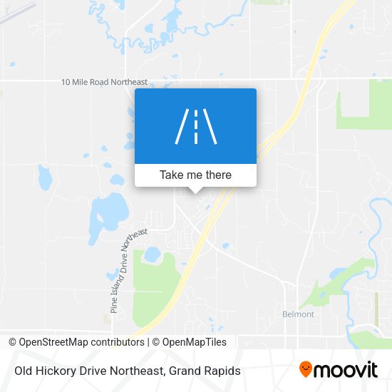 Mapa de Old Hickory Drive Northeast