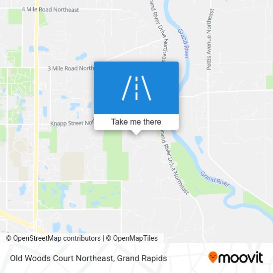 Mapa de Old Woods Court Northeast
