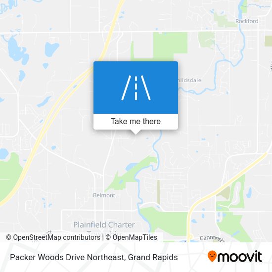 Mapa de Packer Woods Drive Northeast