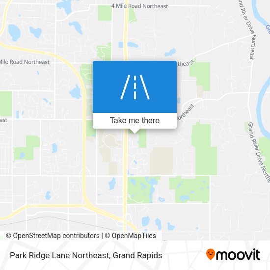 Mapa de Park Ridge Lane Northeast