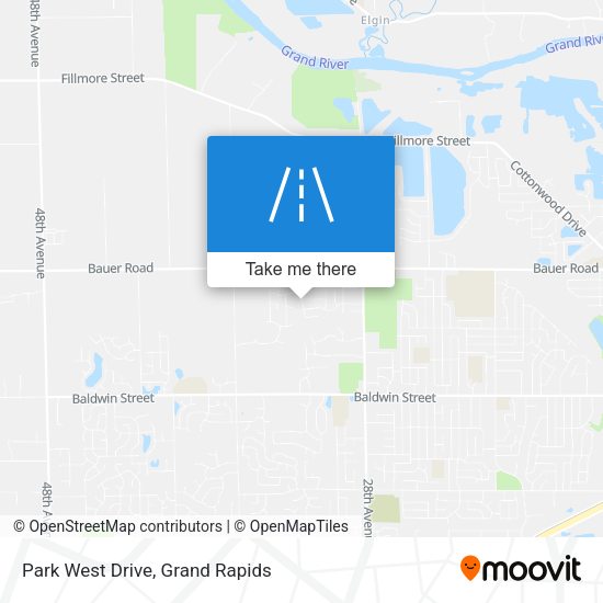 Mapa de Park West Drive