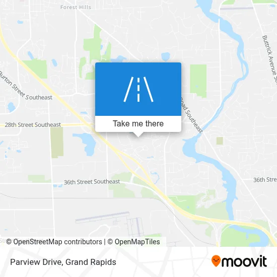 Parview Drive map