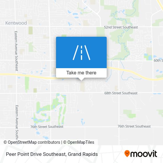 Peer Point Drive Southeast map