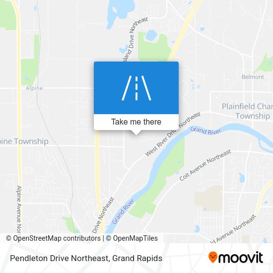 Pendleton Drive Northeast map