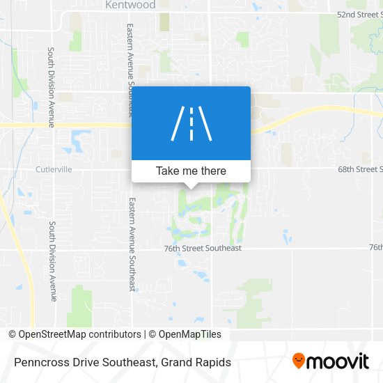 Penncross Drive Southeast map