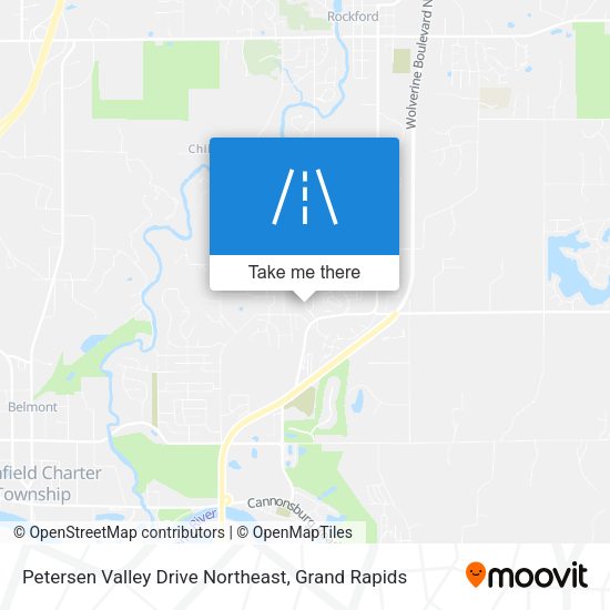 Mapa de Petersen Valley Drive Northeast