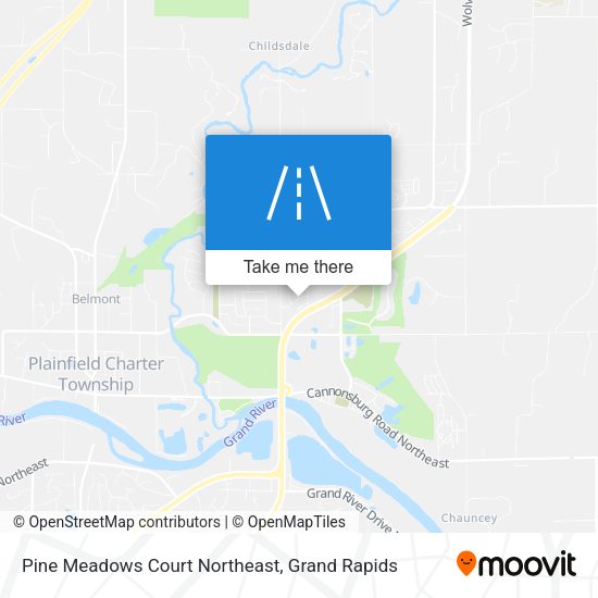 Mapa de Pine Meadows Court Northeast