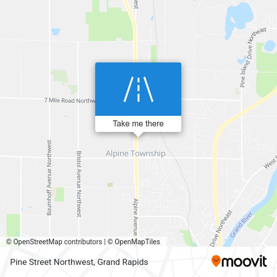 Pine Street Northwest map
