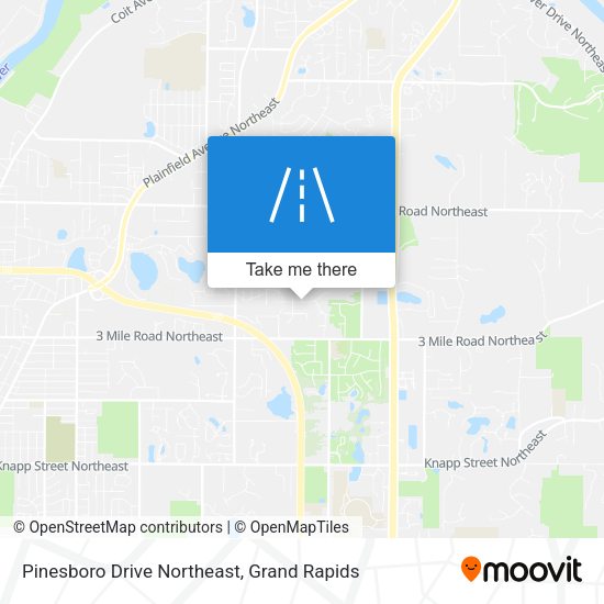 Mapa de Pinesboro Drive Northeast