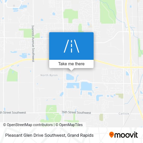 Pleasant Glen Drive Southwest map