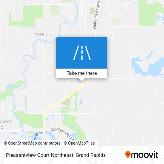 Pleasantview Court Northeast map