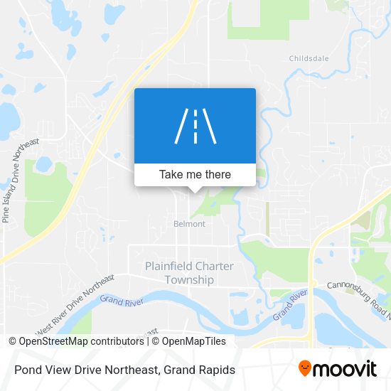 Mapa de Pond View Drive Northeast