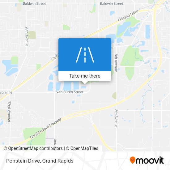 Ponstein Drive map