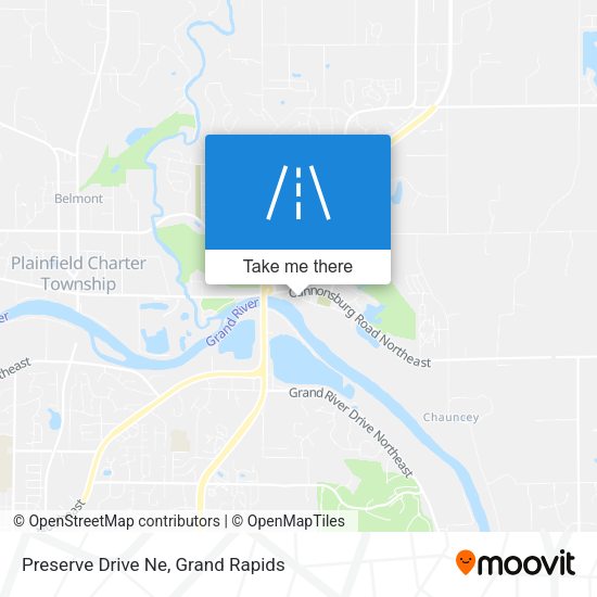 Preserve Drive Ne map