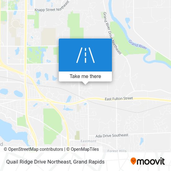 Mapa de Quail Ridge Drive Northeast