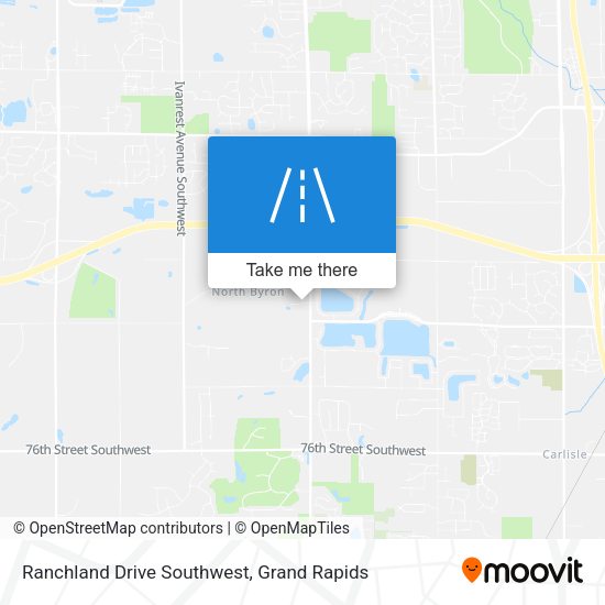 Ranchland Drive Southwest map
