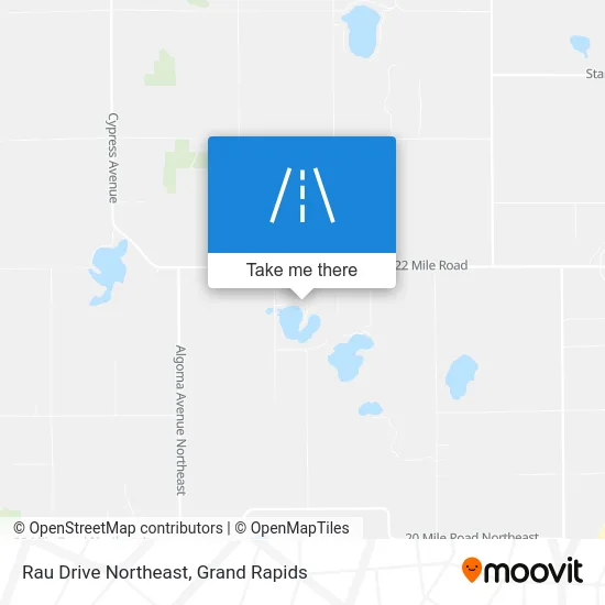 Rau Drive Northeast map