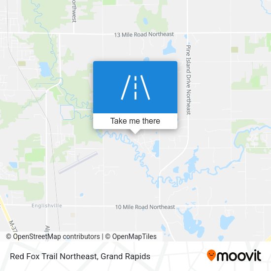 Red Fox Trail Northeast map
